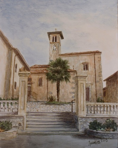 Chiesa del S. Crocifisso - Bodio-Lomnago (VA) - Acquarello - Mauro Nicora