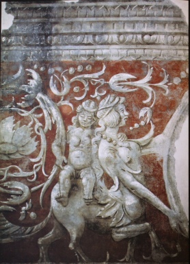L'affresco originale staccato ora al Museo Civico di Vigevano
