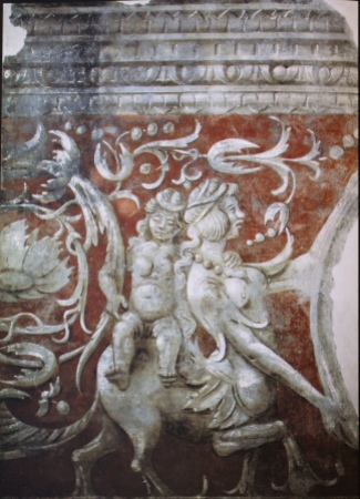 L'affresco originale staccato ora al Museo Civico di Vigevano