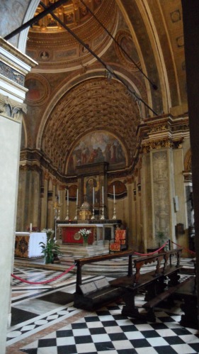 Santa Maria presso San Satiro Milano - Prospettiva bramantesca vista dal transetto destro.