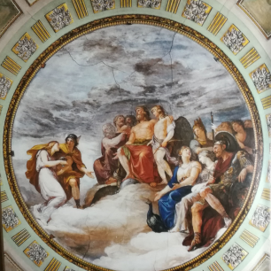 Andrea Appiani, Apoteosi di Psiche, affresco 1791, Milano, Palazzo Busca Arconati Visconti alle Grazie (ora Collegio S. Carlo) piano nobile